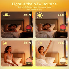 Vivilumens Sunrise Alarm Clock dimmable night light for cozy evenings