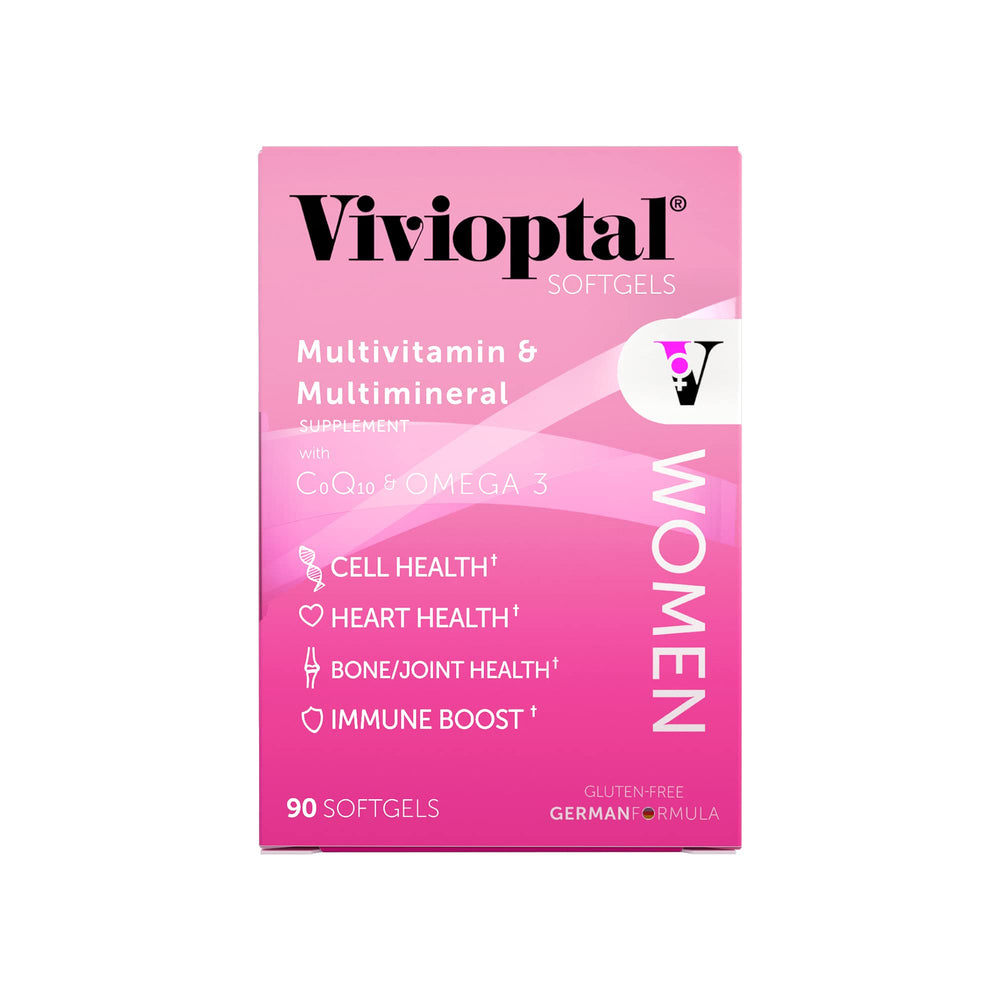 Vivioptal Women label close-up highlighting ingredients and benefits