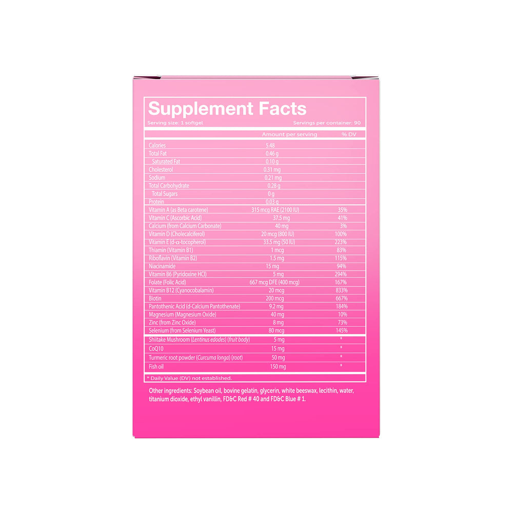 Vivioptal Women softgels close-up ready for daily energy support