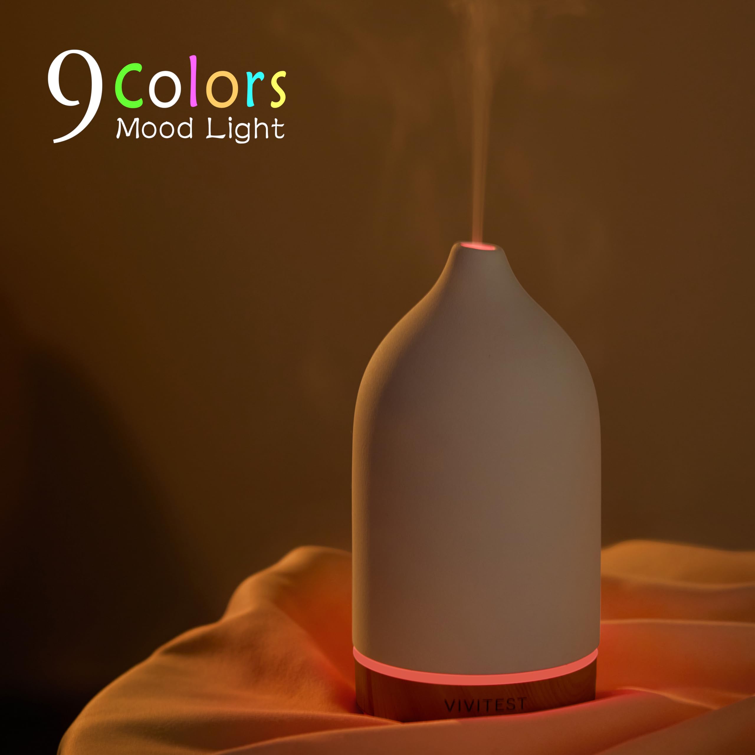 VIVITEST handmade ceramic shell on a stand for daily use