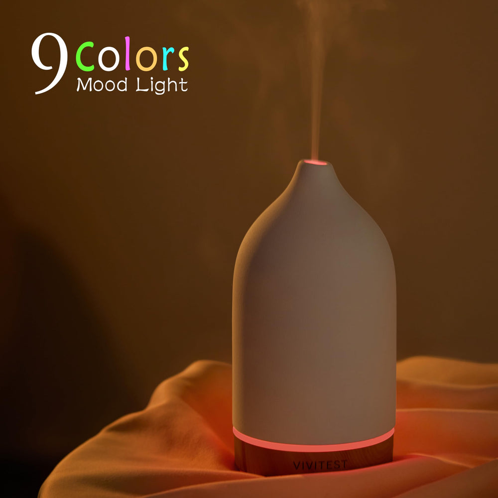 VIVITEST handmade ceramic shell on a stand for daily use