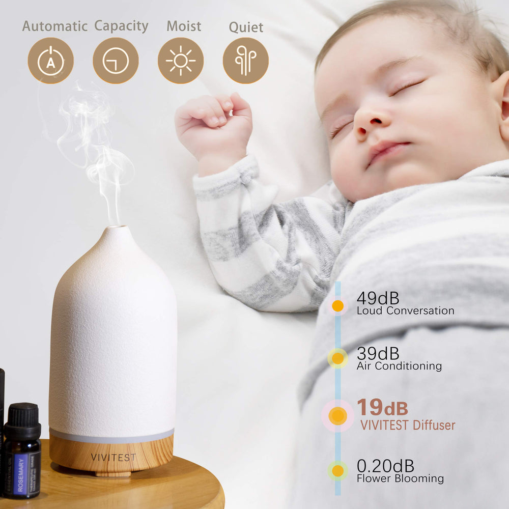 VIVITEST diffuser in silent operation for quiet evenings