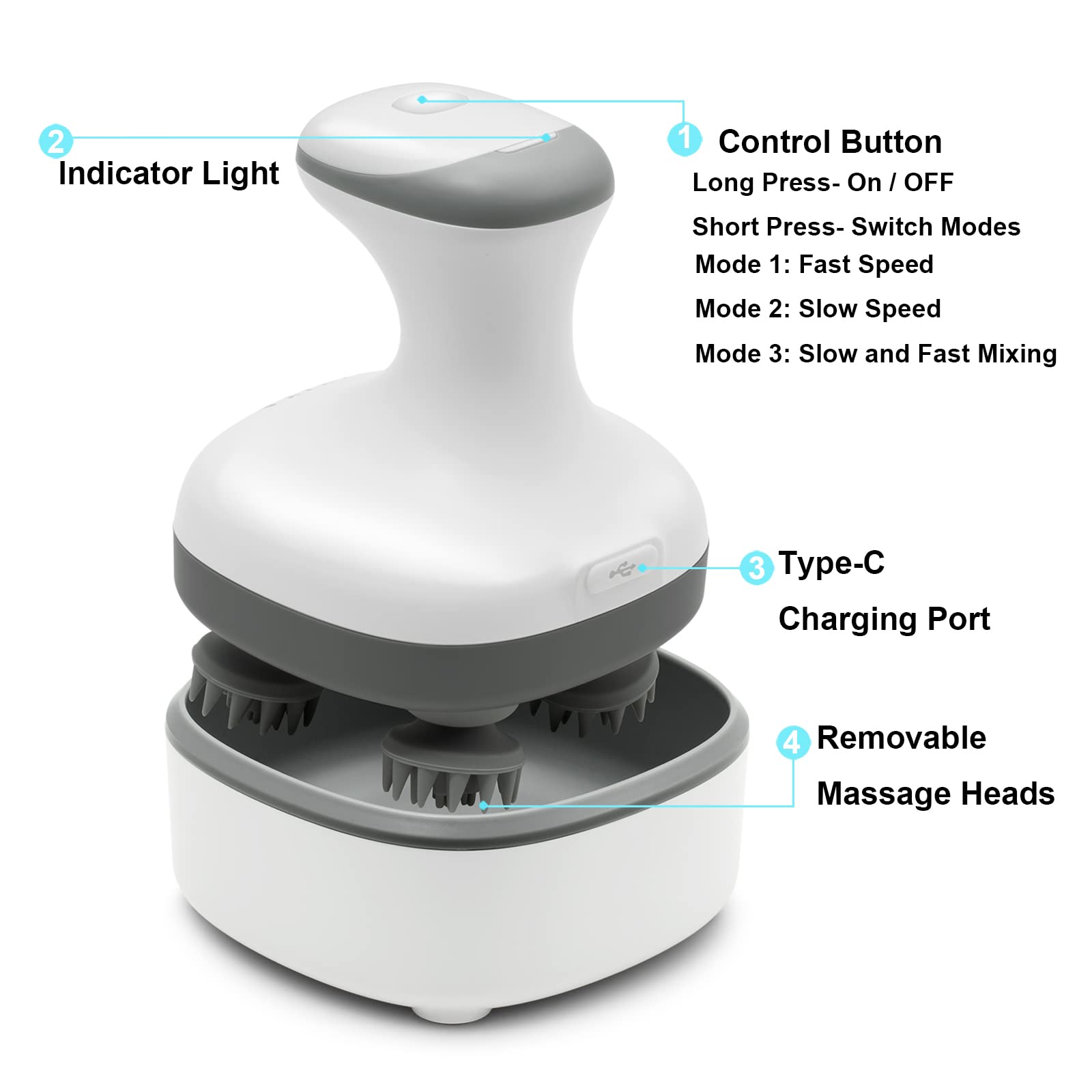 VIVIYA Removable claws make cleaning quick and easy.