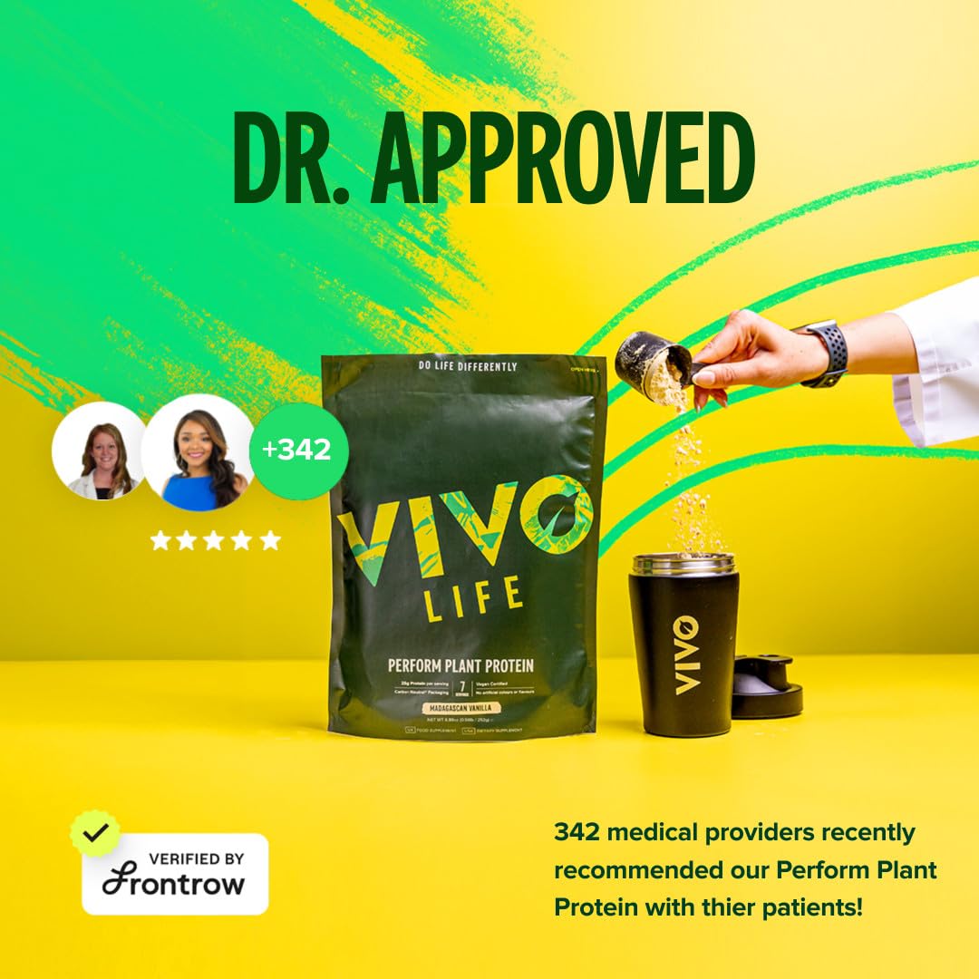 Vivo Life Perform vanilla tub with measuring spoon for easy daily use