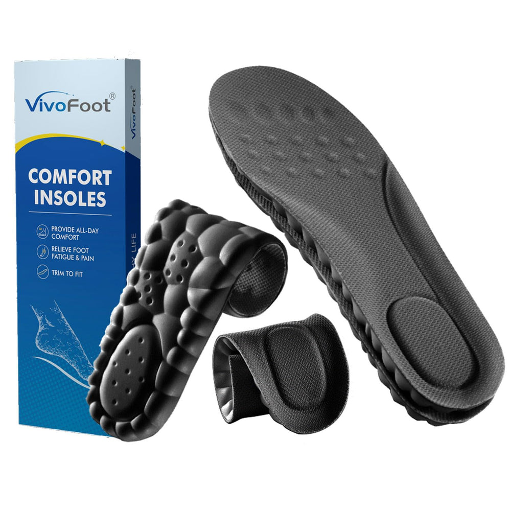 VivoFoot foam insoles top view showing cushioned comfort for daily wear
