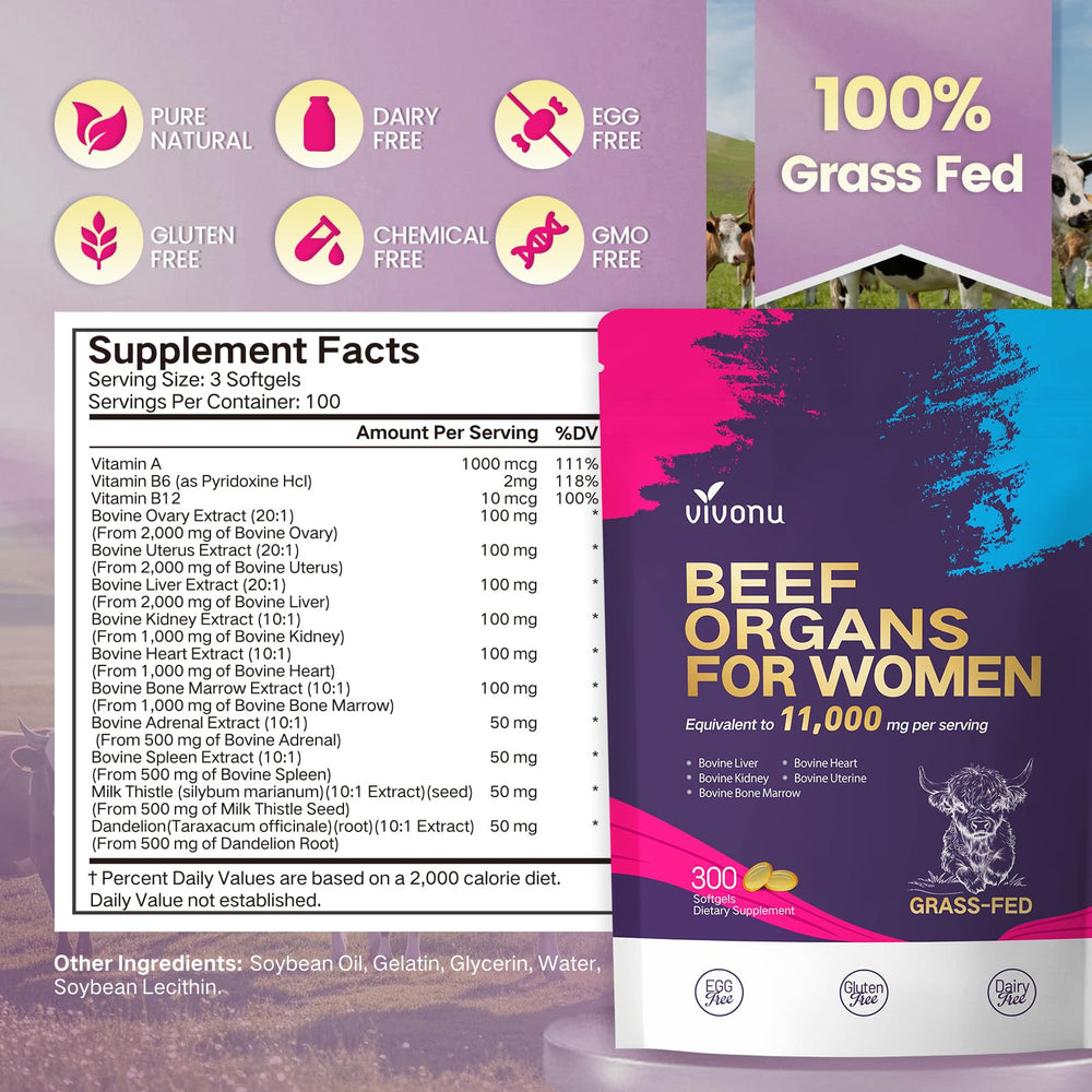 VivoNu allergen-free packaging showing egg-free, gluten-free, dairy-free formula.