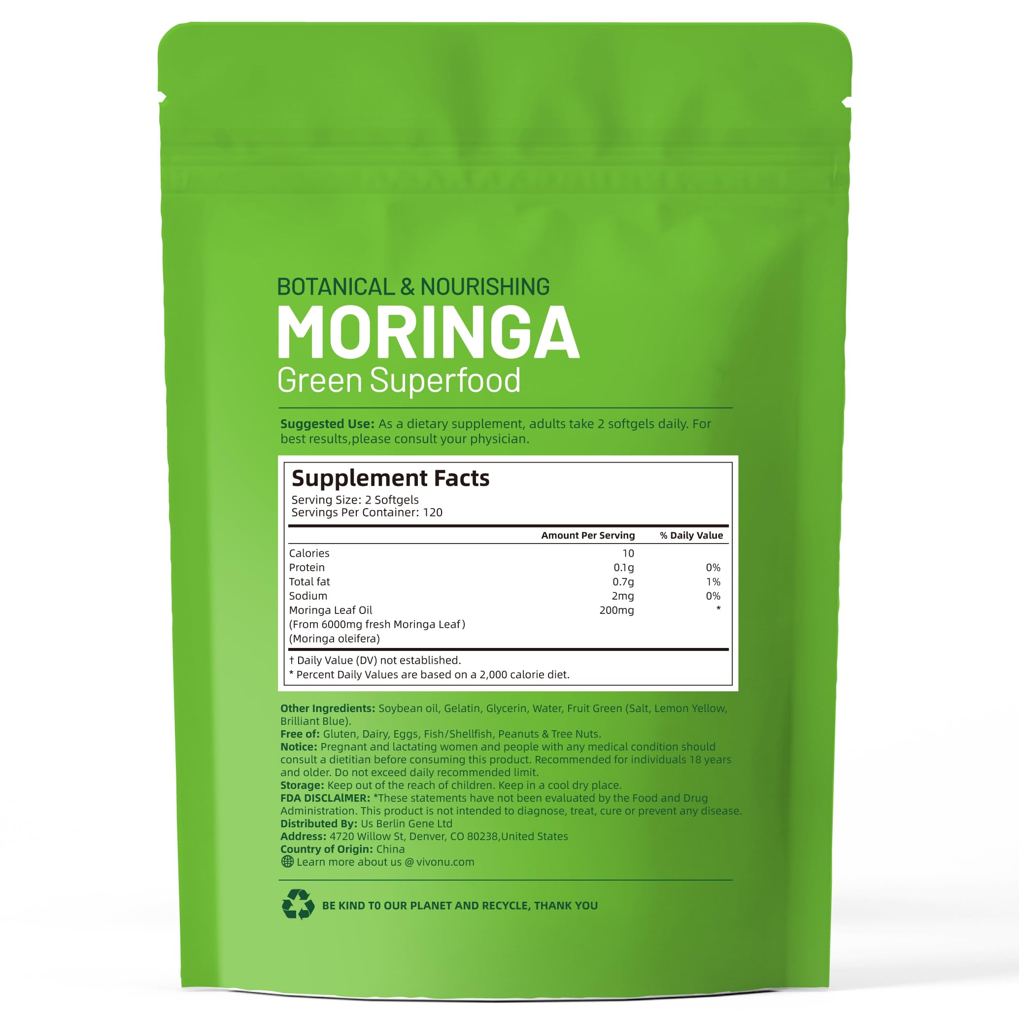 VivoNu complete green superfood pack signals a long-term wellness routine.