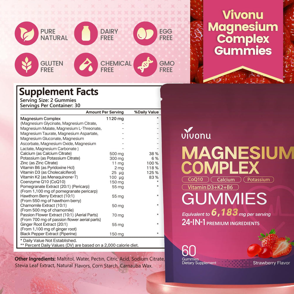 VivoNu daily nutrition pack showing 60 gummies for simple routine.