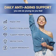 VivoNu Nad Liquid bottle label closeup highlighting NR and PQQ ingredients.