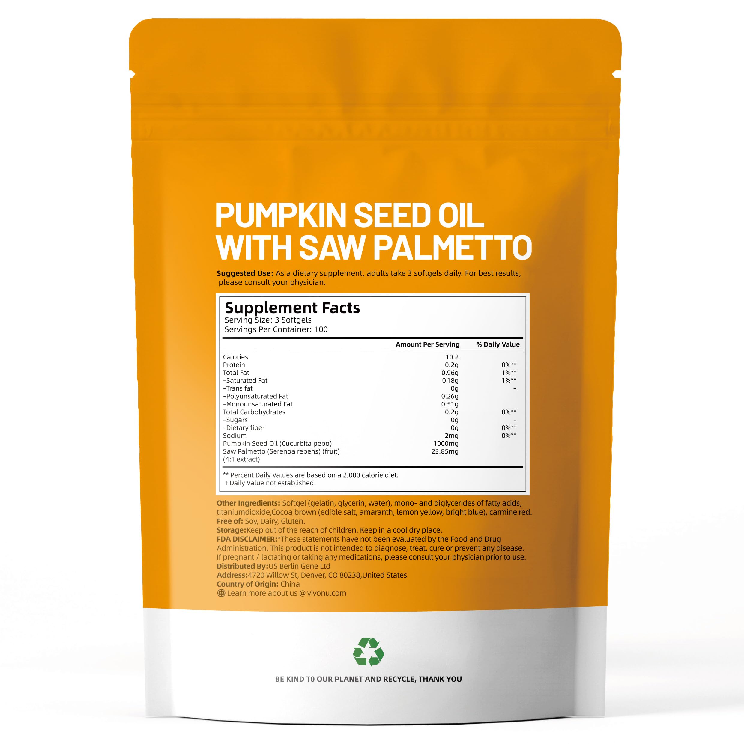 VivoNu label highlights non GMO, dairy free, gluten free attributes for sensitive users.