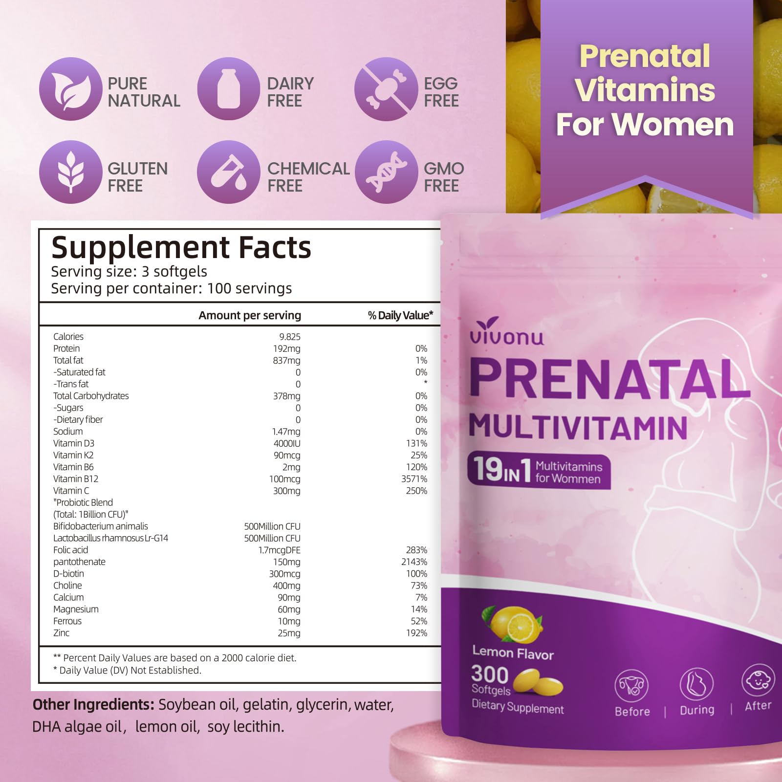 VivoNu non-GMO and gluten-free formula with no artificial additives.