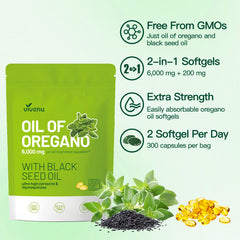 VivoNu Oregano Oil softgels pack for daily balance.