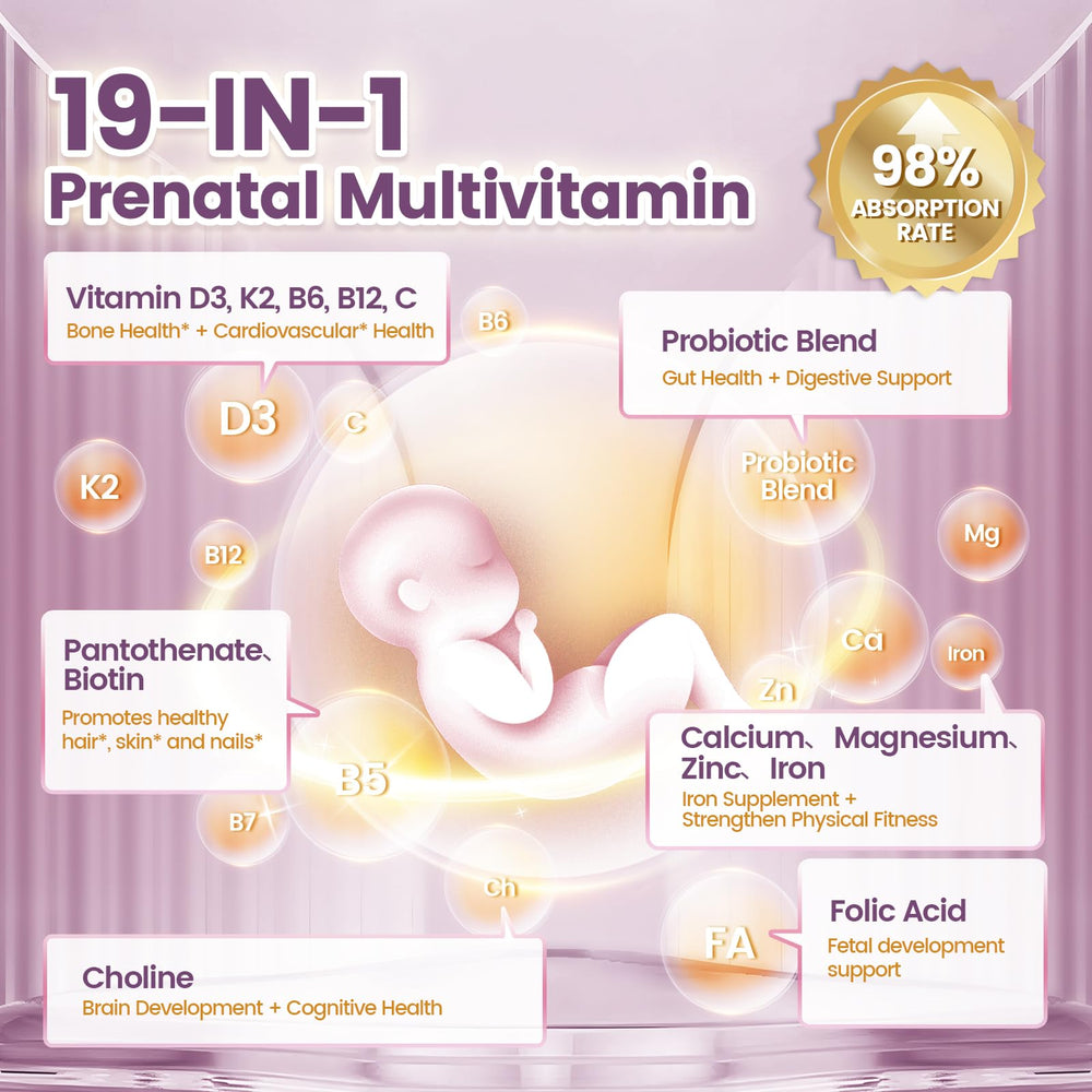VivoNu probiotic 1B blend improves digestion and nutrient absorption during pregnancy.