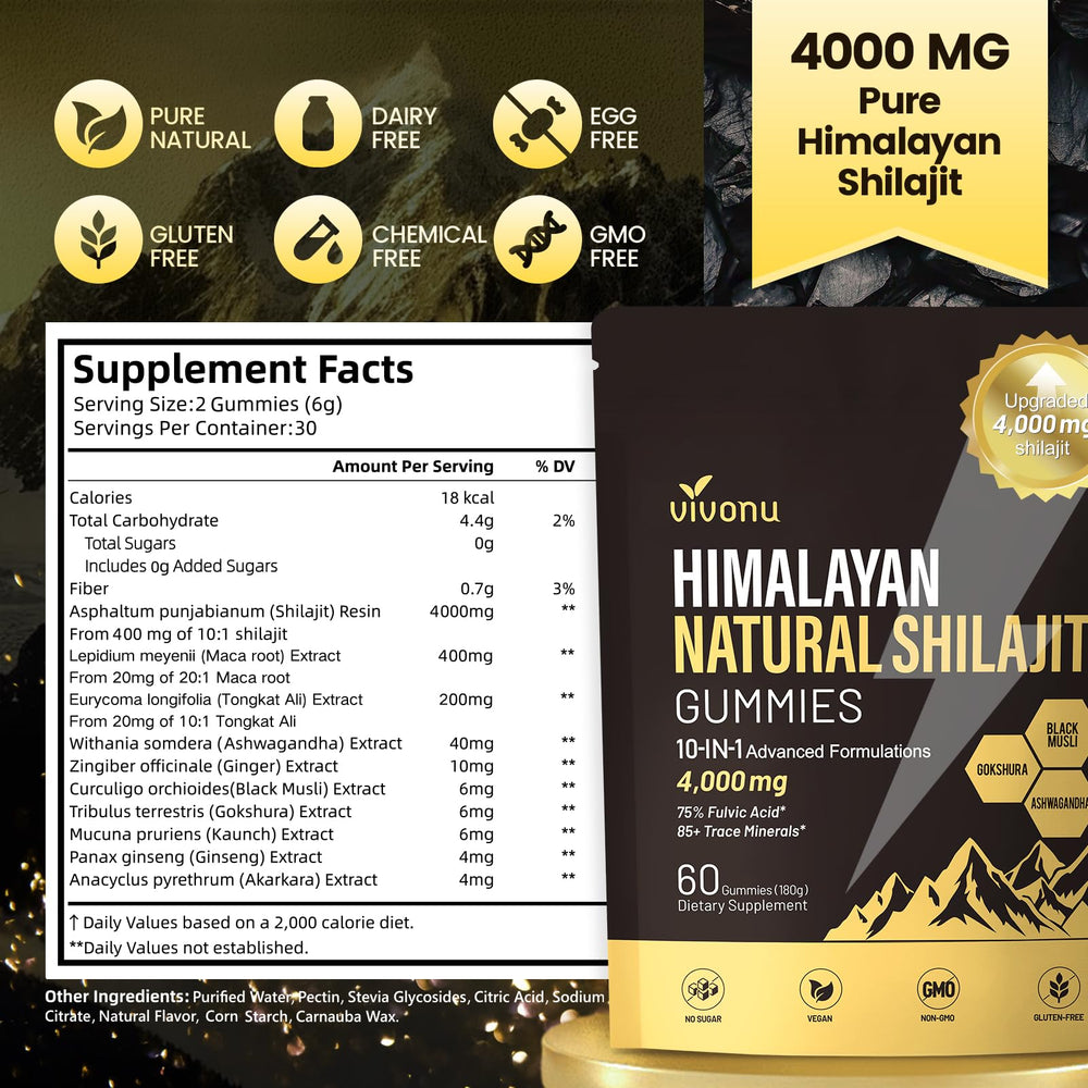 VivoNu Shilajit Gold Gummies refrigerate for best flavor and freshness