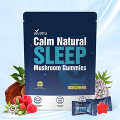 VivoNu Sleep Gummies raspberry bottle for non-habit forming relaxation