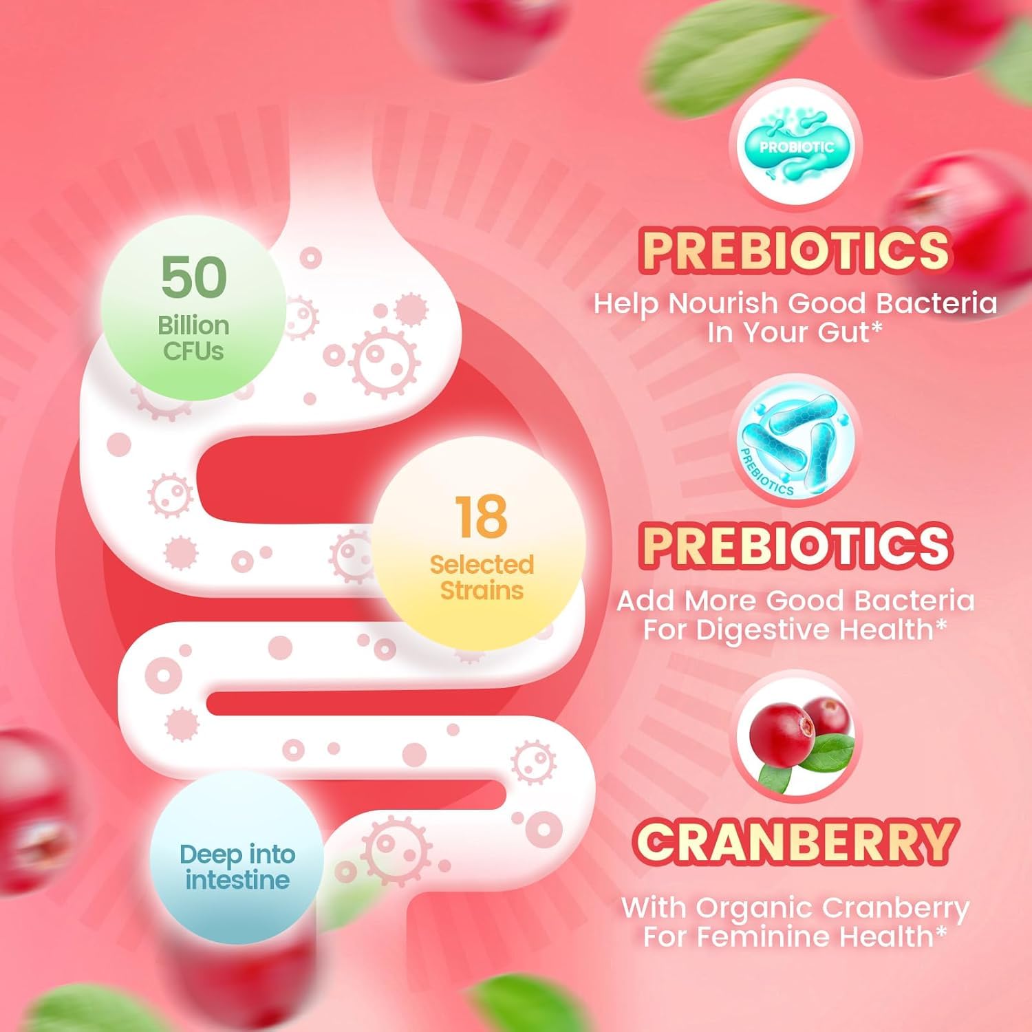 Close-up of VivoNu gummy pack highlighting feminine wellness and ingredients.