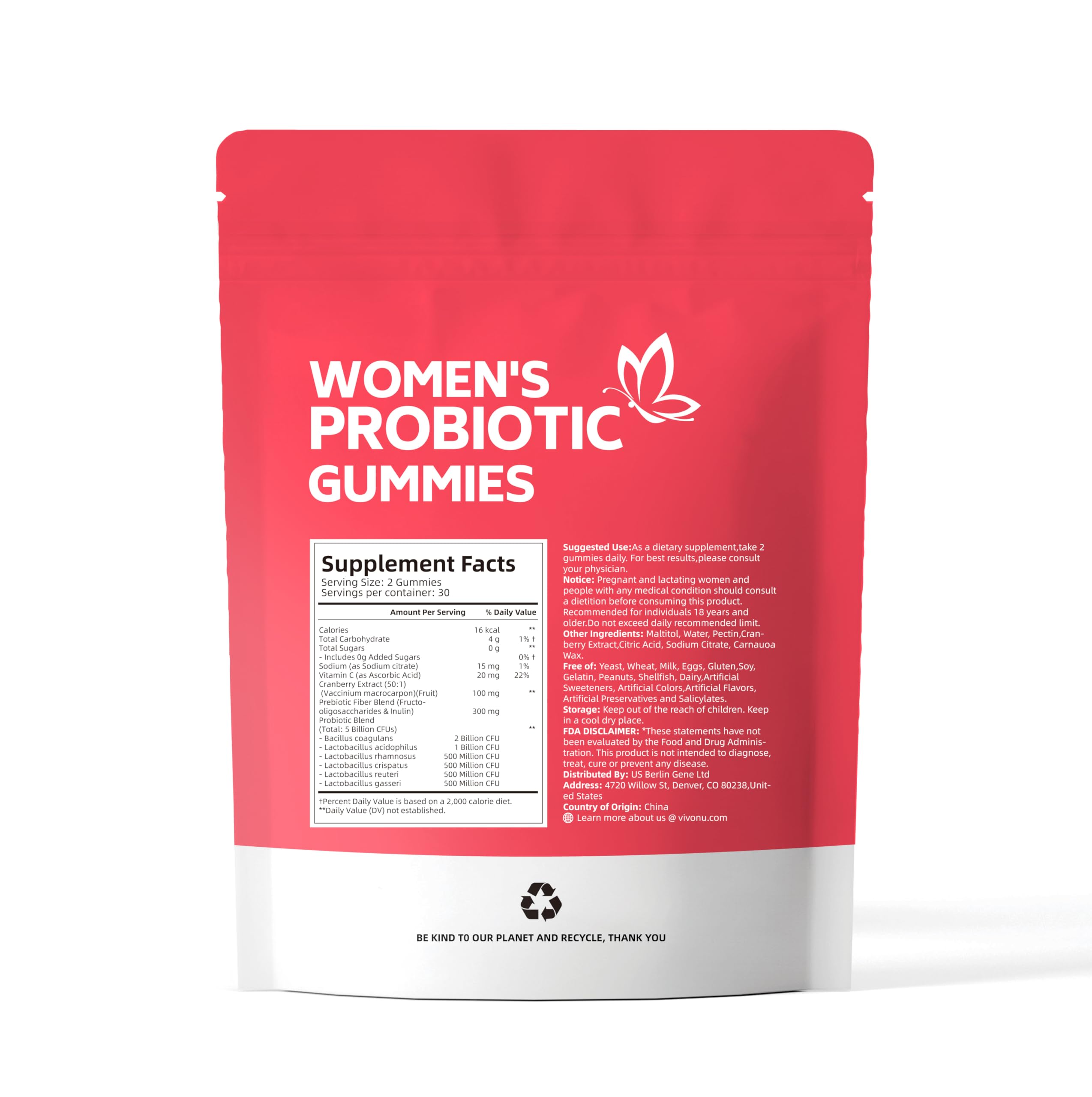 VivoNu women's health routine image suggesting easy daily probiotic use.