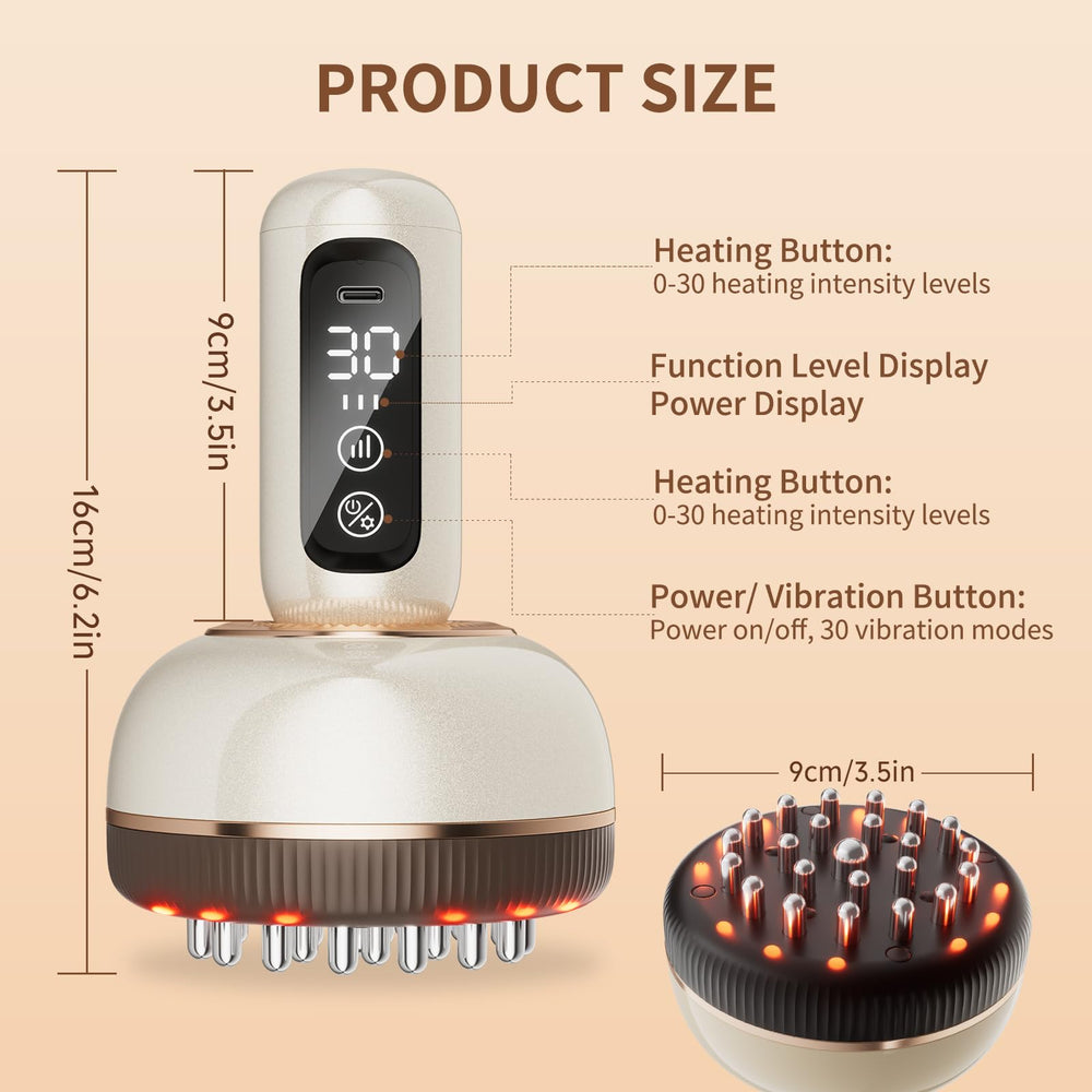 VLGOEM Lymphatic Drainage Massager in-use hand demonstrates portable relief during daily routines.