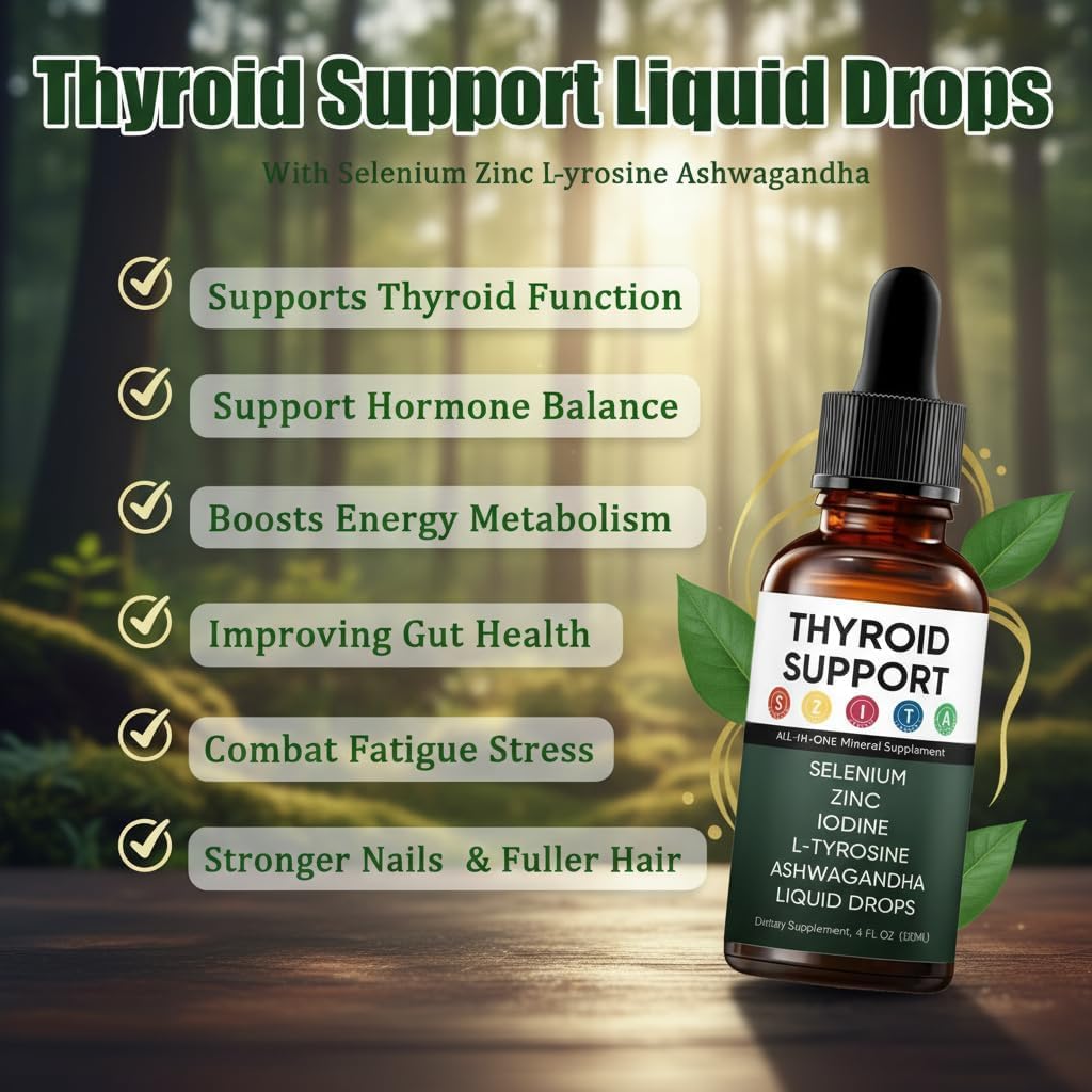 Vlsdoin Kindled Thyroid Drops dosage dropper ensures accuracy.