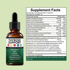 Vlsdoin Kindled Thyroid Drops pour enables quick dosing.