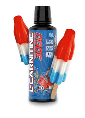VMI Sports L-Carnitine 3000 Liquid bottle with Patriot Pop flavor delivering zero calorie energy