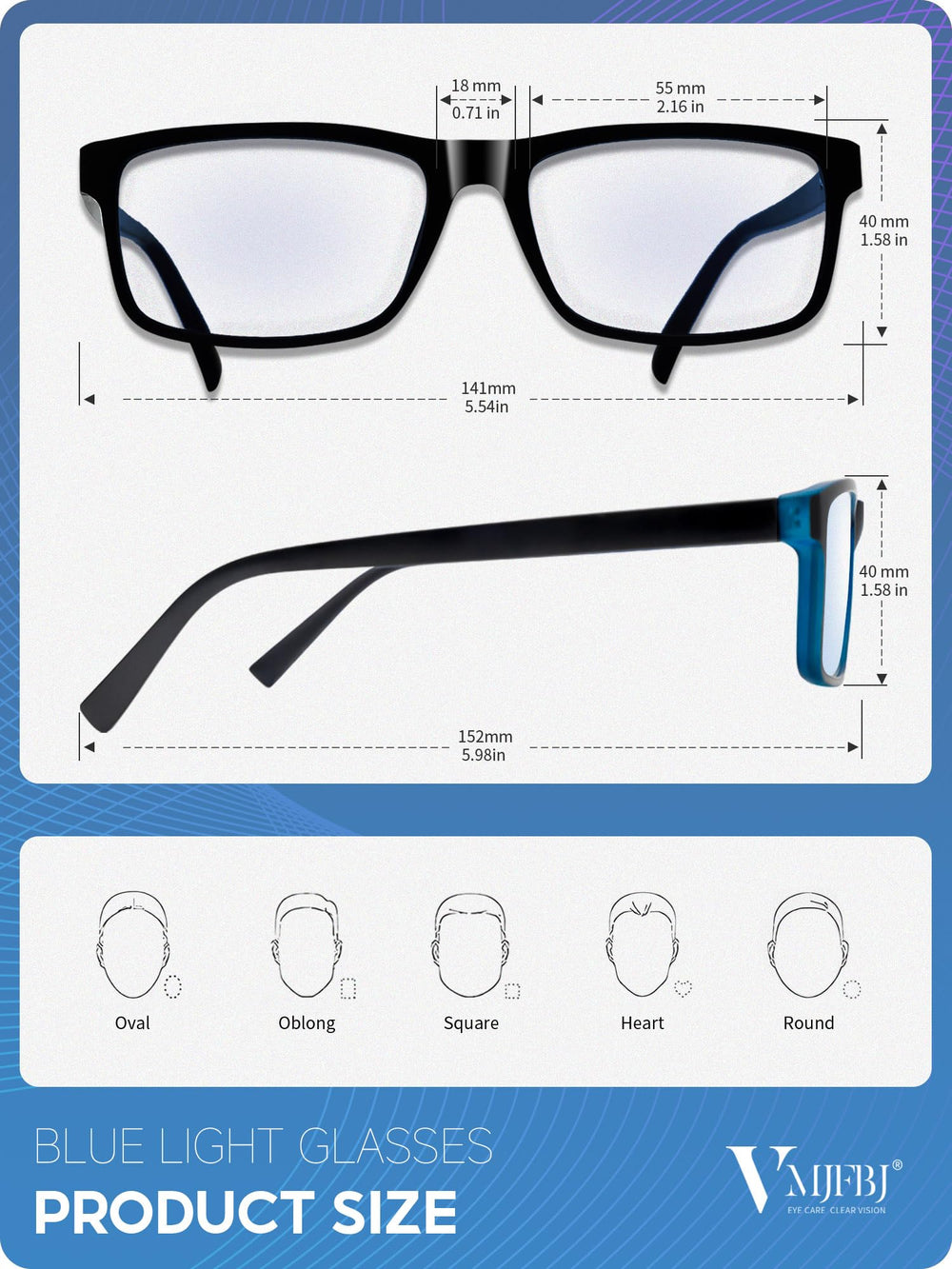 VMJFBJ gaming-design blue light glasses sharpen focus during gameplay