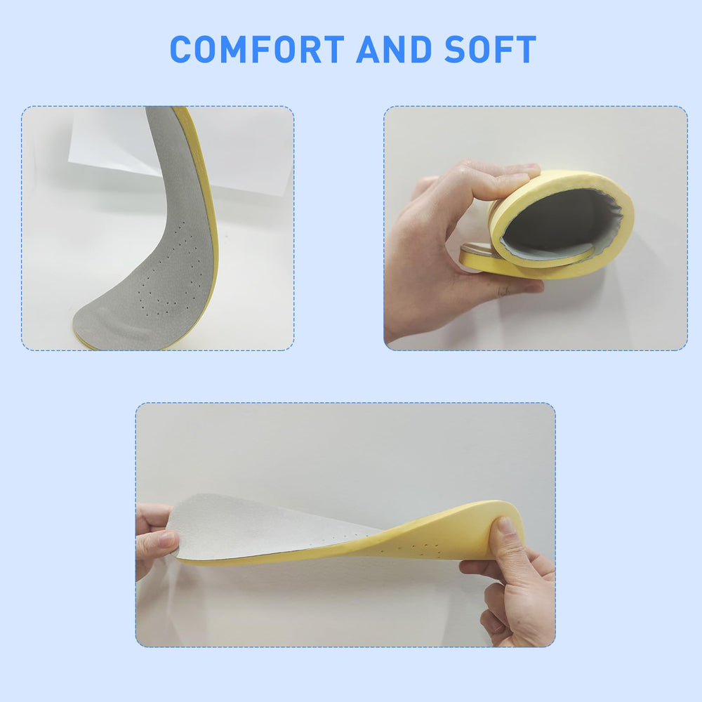 Lightweight VOBUYING insoles preserve natural shoe feel