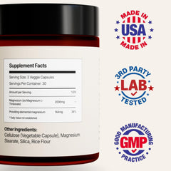 Vocks capsules showing 2000 mg per serving for cognitive benefits.