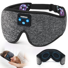 Voerou 3in1 sleep mask headphones for tangle-free listening in bed