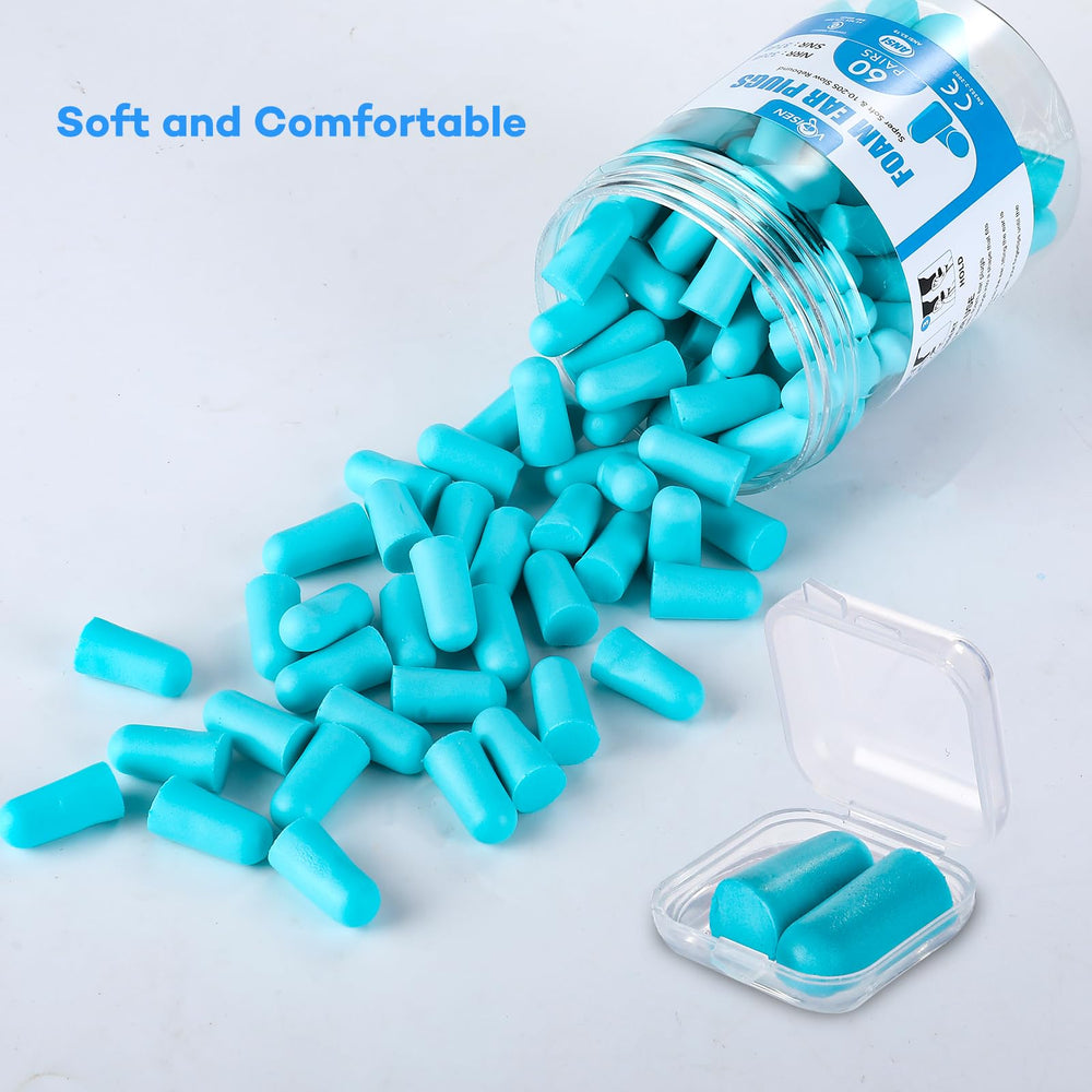 VOISEN bulk ear plugs pack supporting family use and quiet moments.