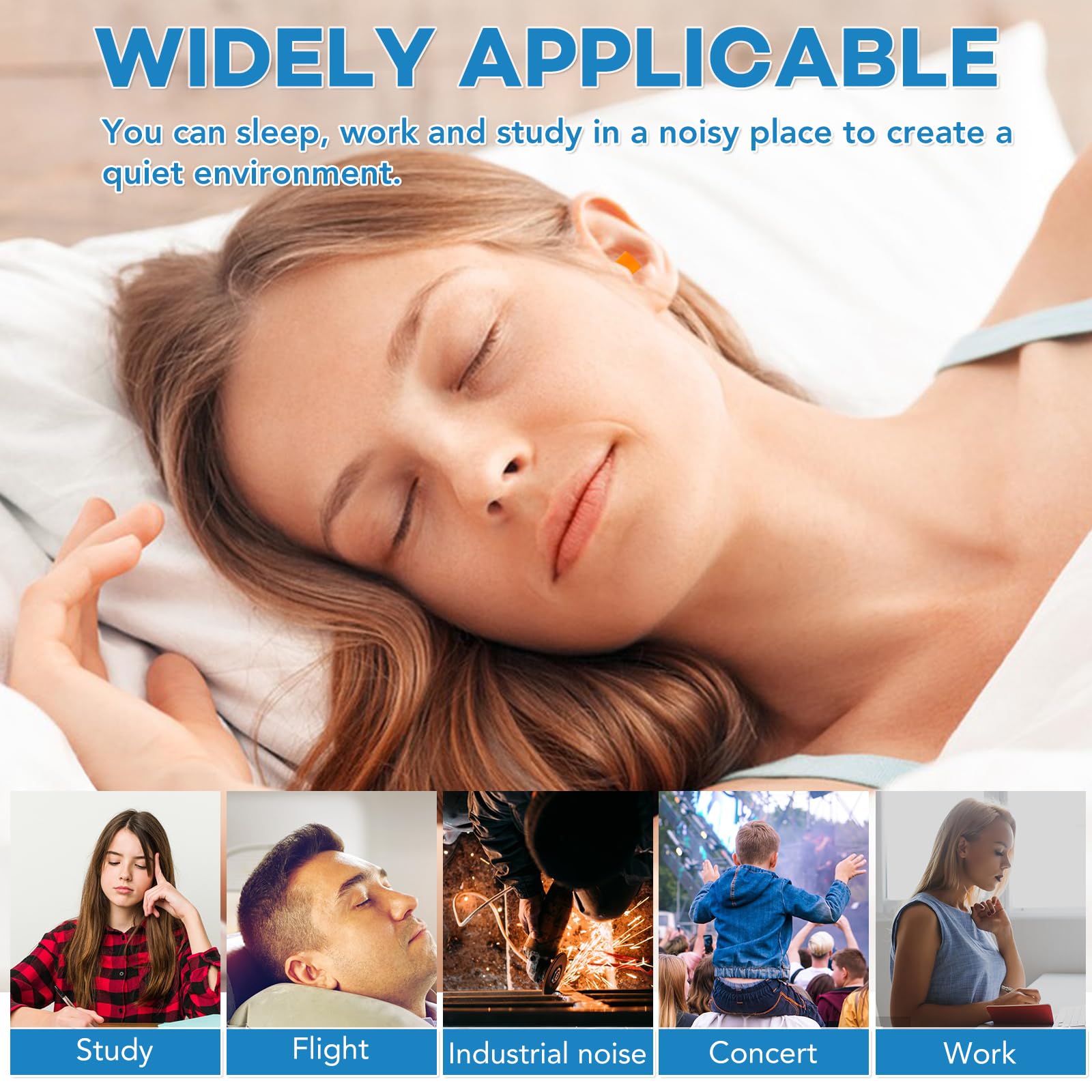 VOISEN ear plugs designed for all ages with comfortable insertion.