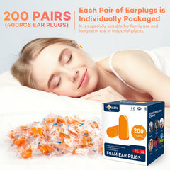 VOISEN ear plugs slow-rebound design for secure fit