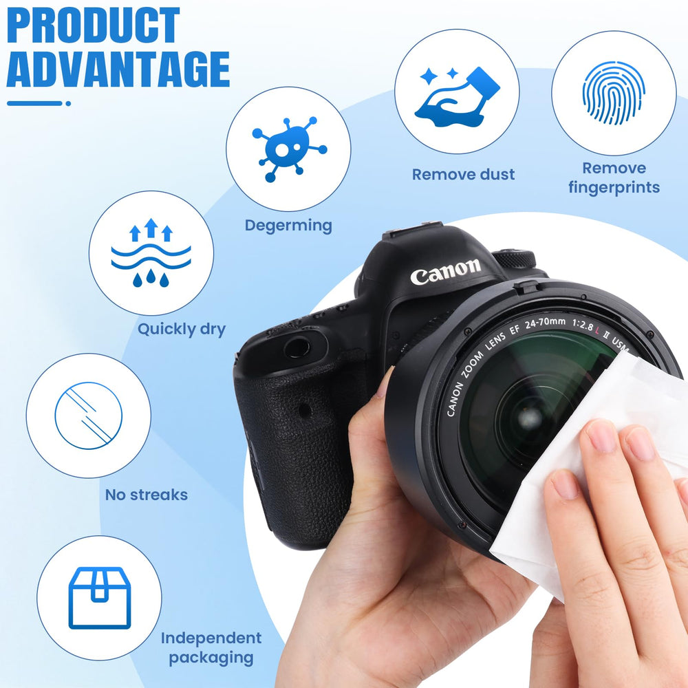 VOISEN lens wipes soft material safe for delicate lenses