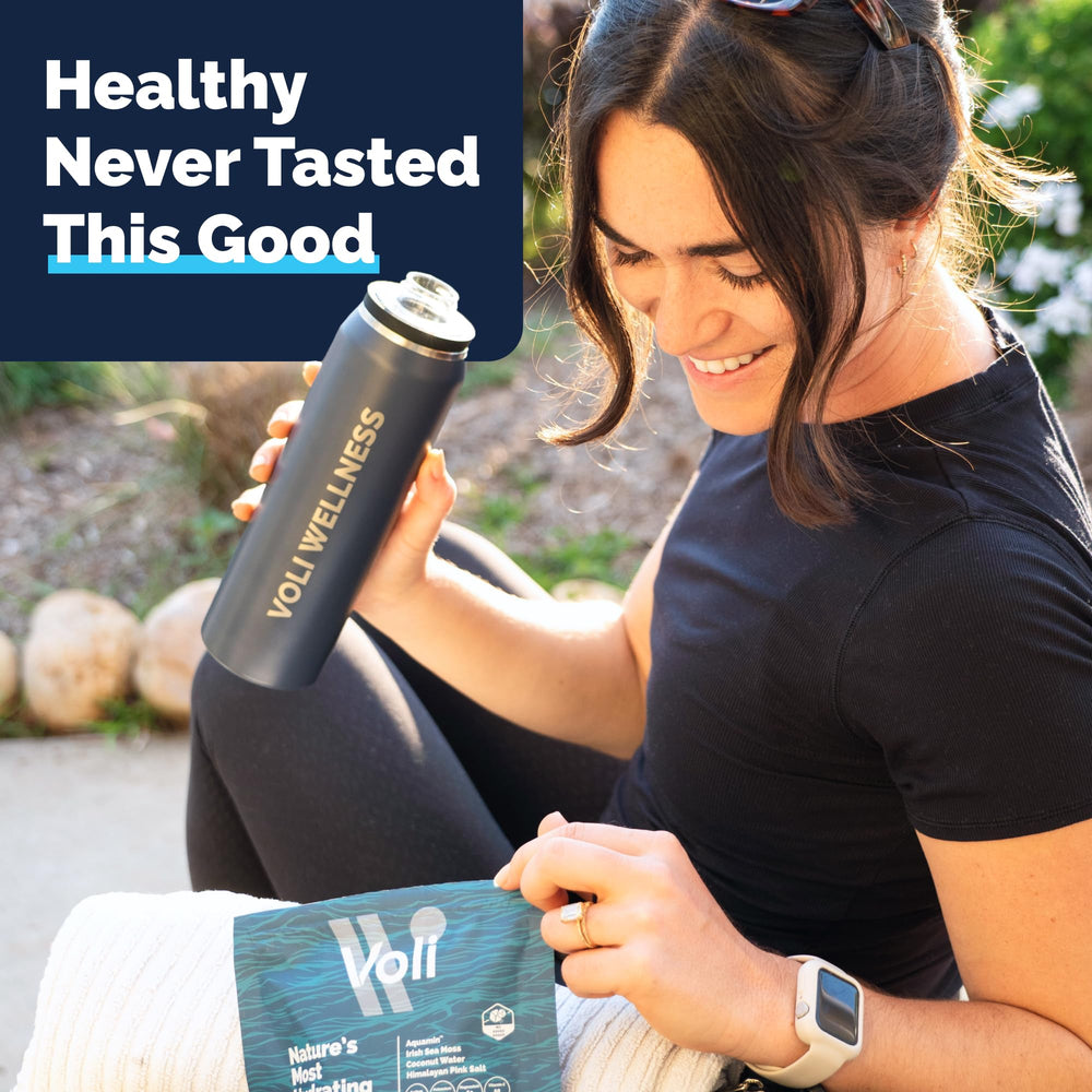 Voli Wellness Irish Sea Moss minerals showcased for natural hydration