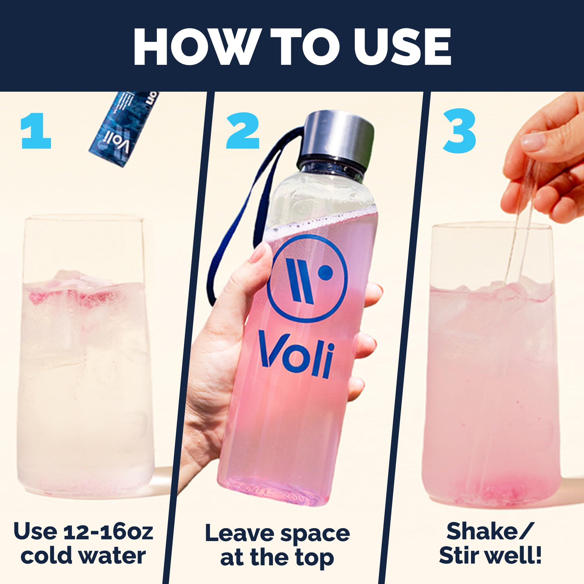Voli Wellness Variety Pack flavors image shows natural taste options