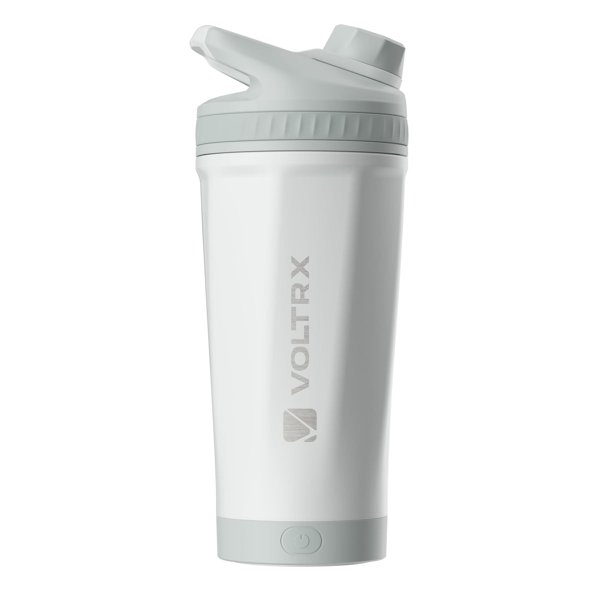VOLTRX ChillMix bottle in ice white; premium stainless steel for odor-free hydration.