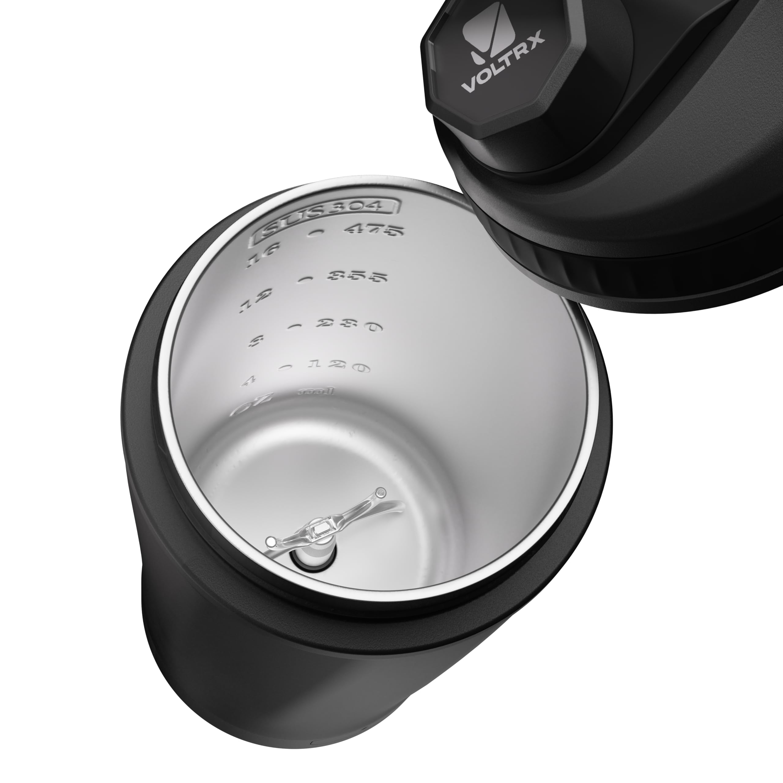 VOLTRX ChillMix leak-proof cap prevents spills during commutes and gym bags