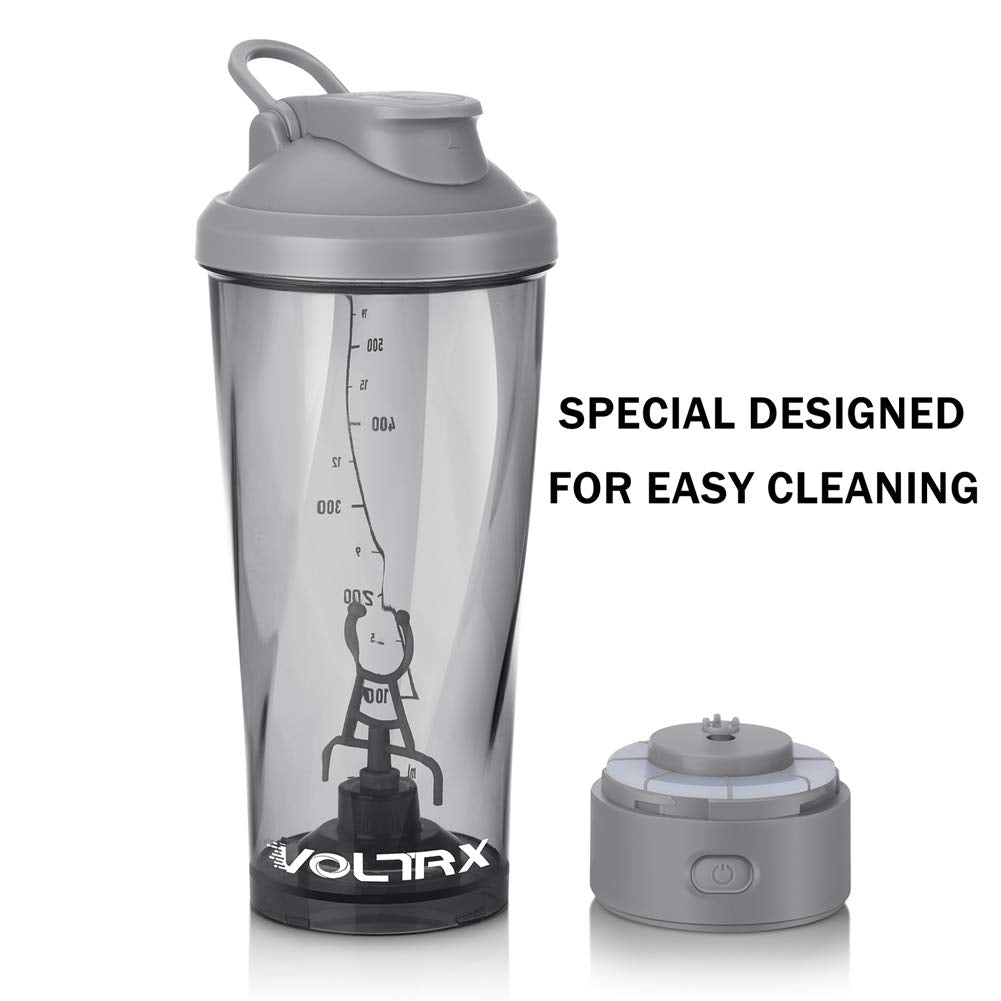 Voltrx curved body with luminous base stands out in gym lighting.