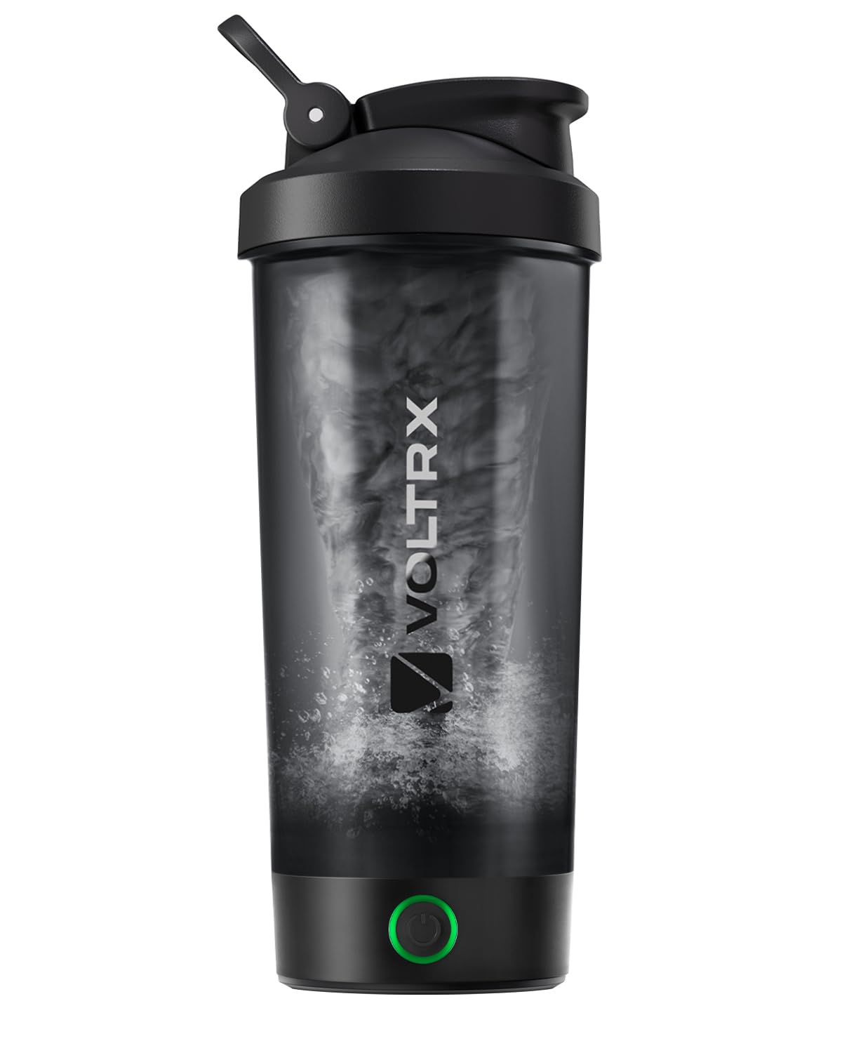 VOLTRX Protein Shaker Bottle USB-C rechargeable motor in action for quick, lump-free blends.