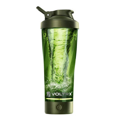 VOLTRX vortex-mixing-action demonstrates fast, chunk-free blending for protein shakes.