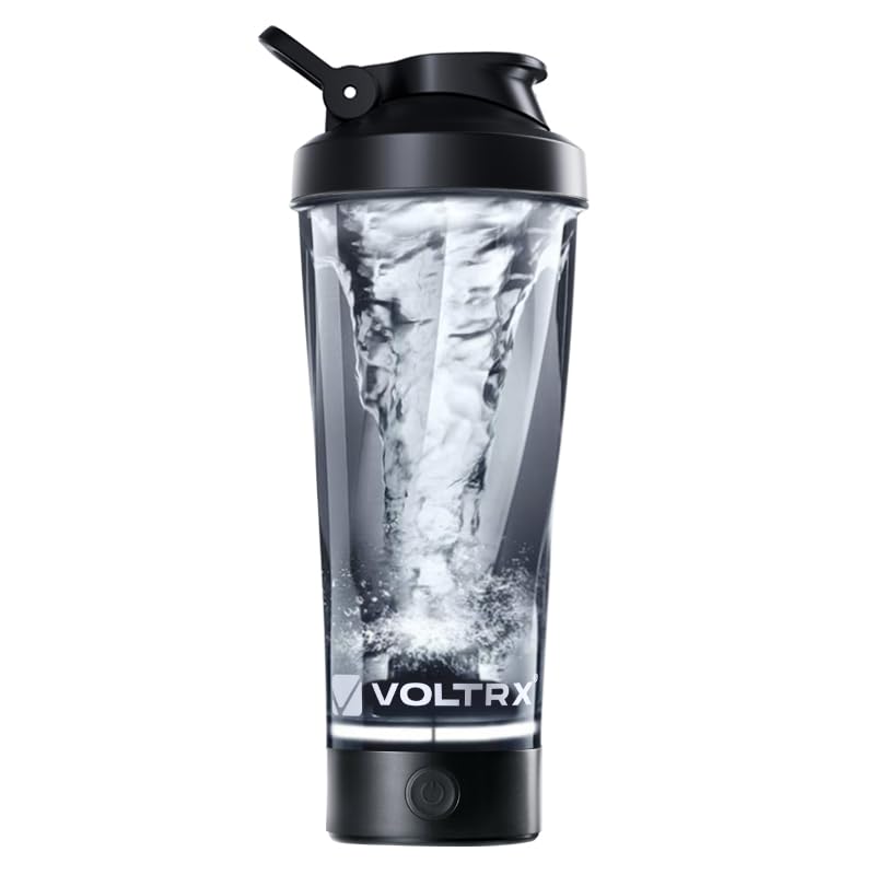 VOLTRX VortexBoost bottle cap closeup shows leak-proof seal for on-the-go shakes.