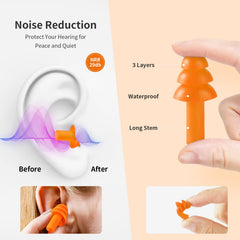 Vomii ear plugs 3-layer design reduces noise while preserving awareness