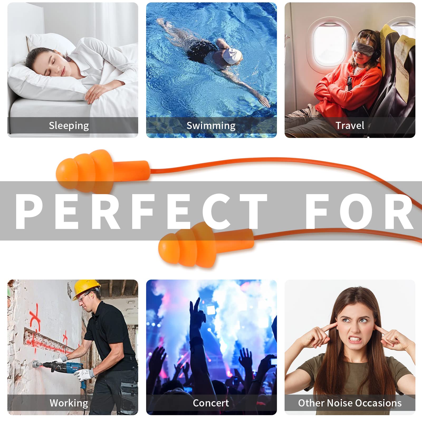 VoMii ear plugs for sleeping reduce nighttime noises for peaceful rest