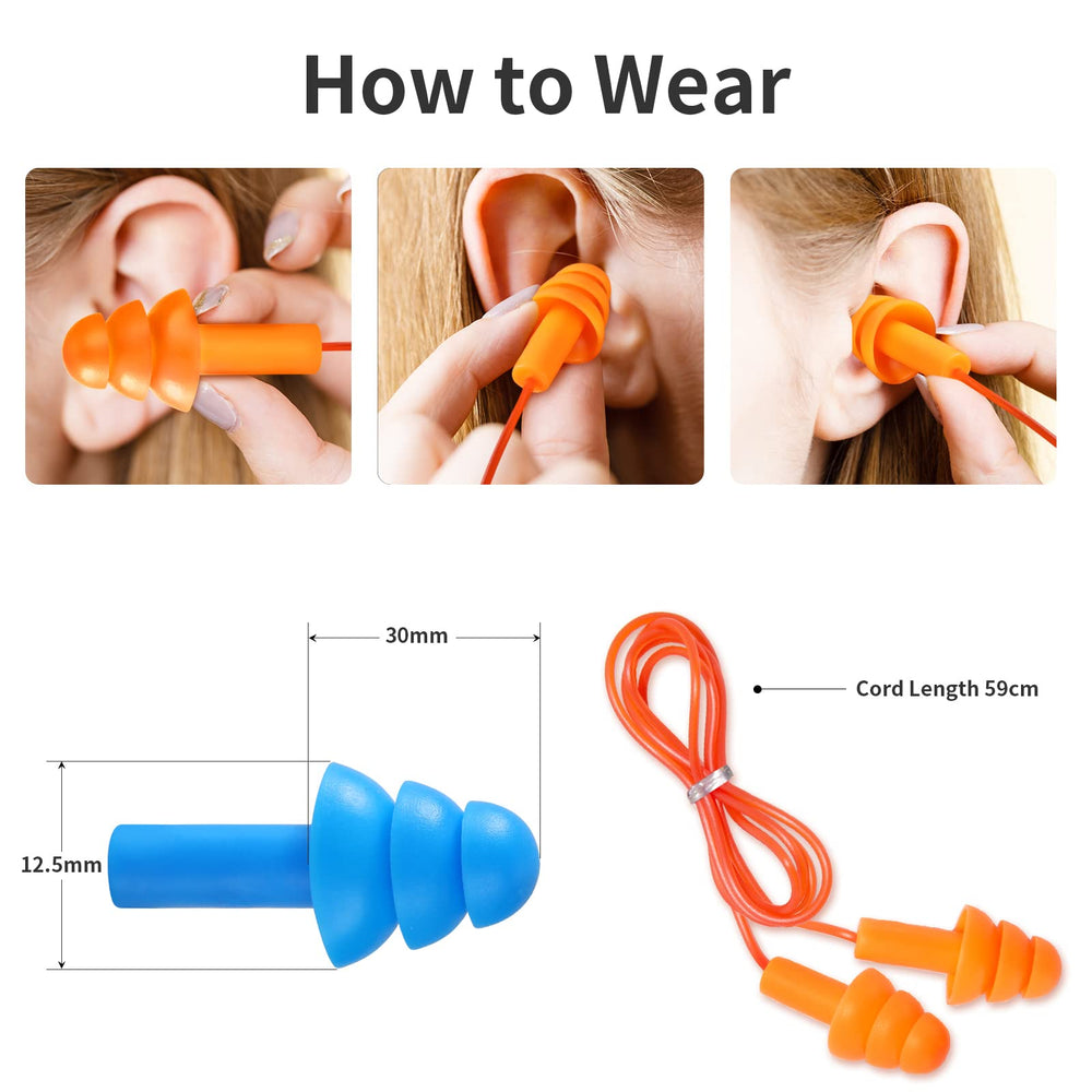 Vomii ear plugs are reusable and washable for ongoing use