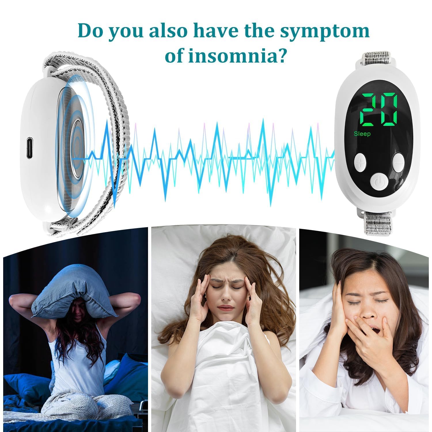 VOOKLDOP Anxiety relief pulse demonstrated for daytime calm.