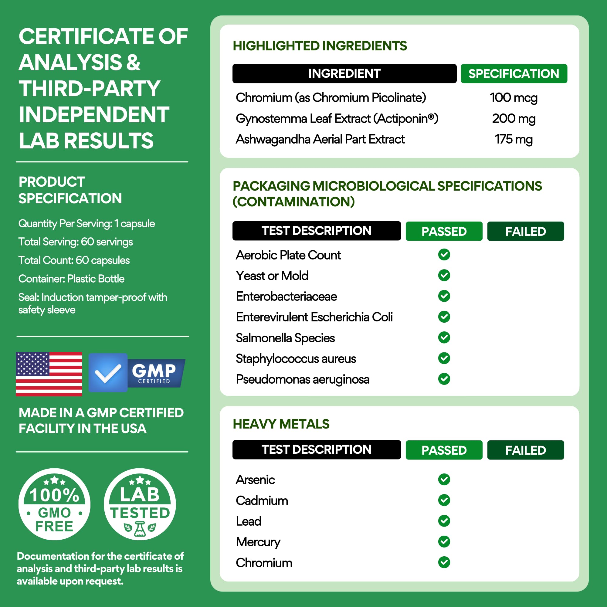 VoomVaya MenoSlim 60-capsule bottle provides a long-lasting supply for ongoing use.