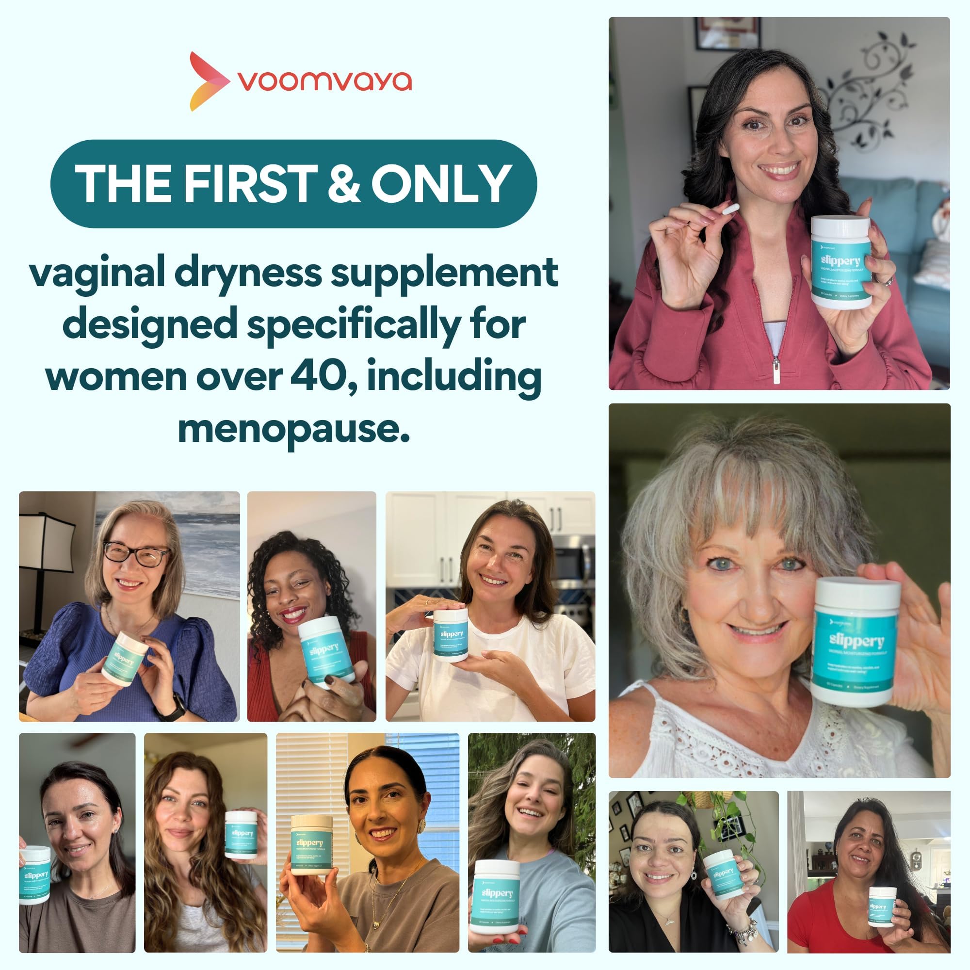 VoomVaya Slippery capsules ready for daily use.