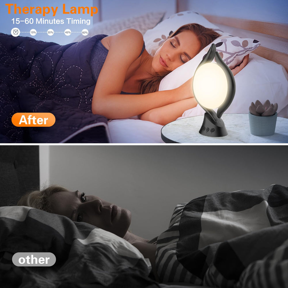 Three color temperatures of the Voraiya lamp suit cozy evenings and bright mornings.