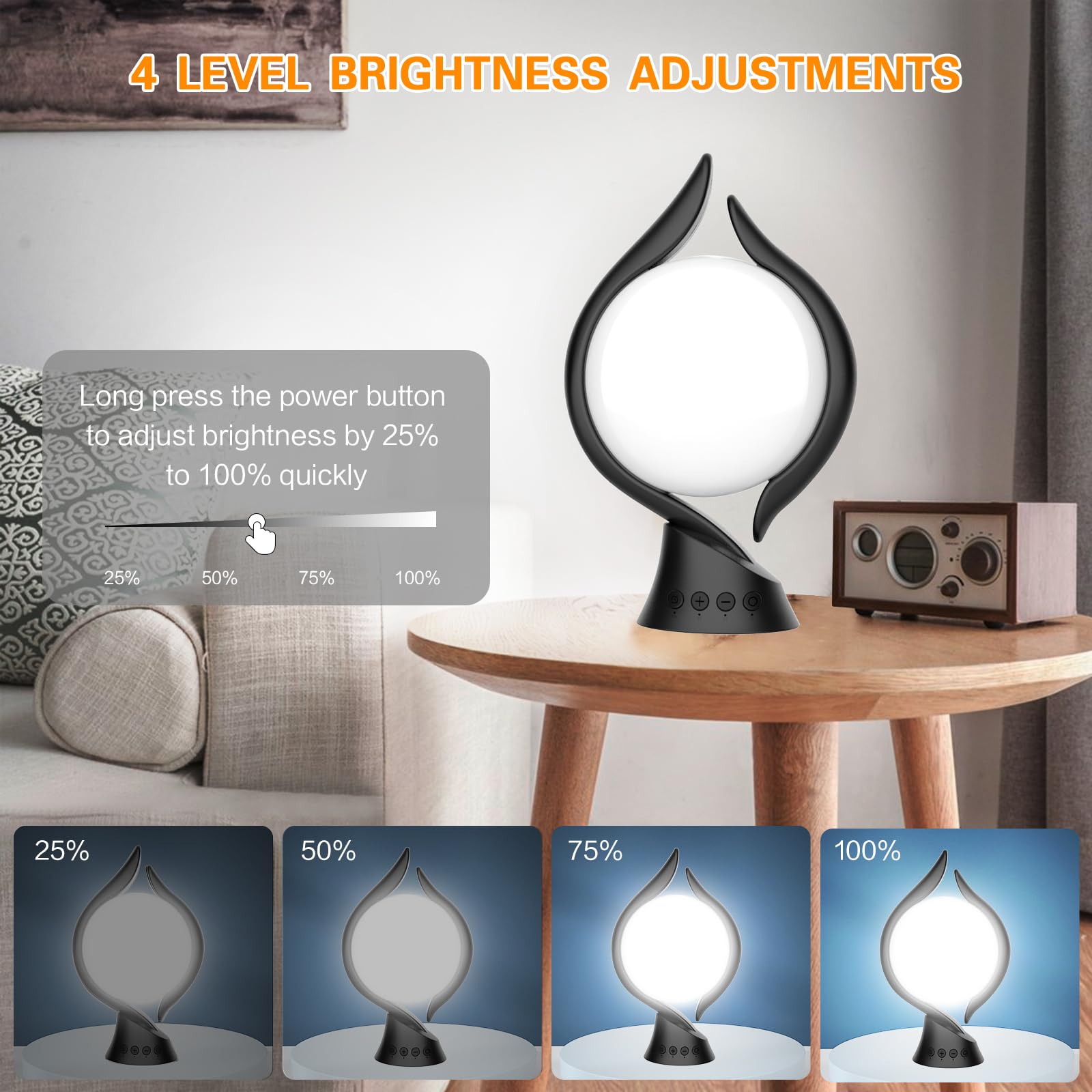 Voraiya light therapy lamp full-spectrum UV-free light supports comfortable daytime work.