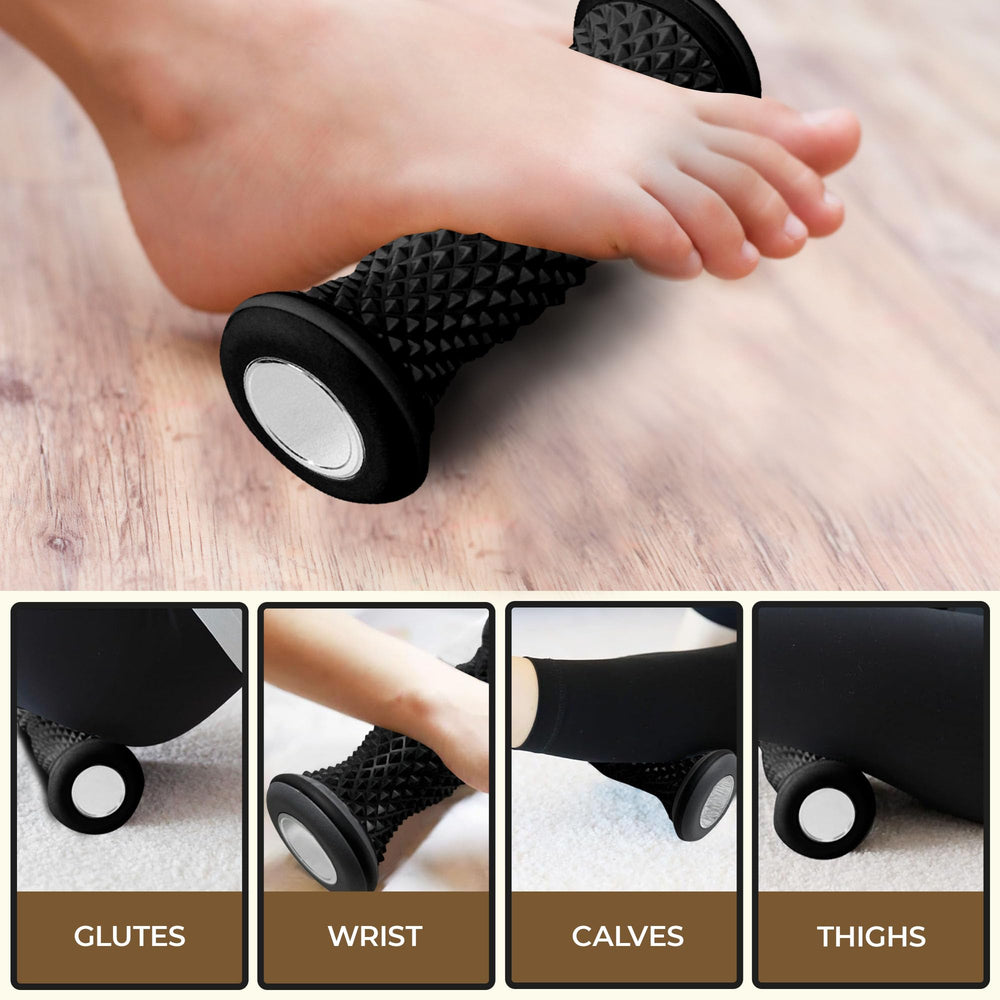 Vornnex Foot Massager Roller portable and lightweight for travel.